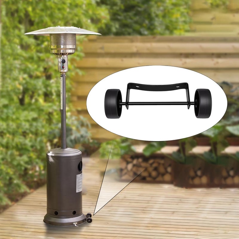 Mcvomv Universal Patio Heater Parts Wheel Kit Patio Heater Replacement Parts Outdoor Heater Replacement Parts Umbrella Gas Heater Wheel-Easy to Move/Install - Image 4